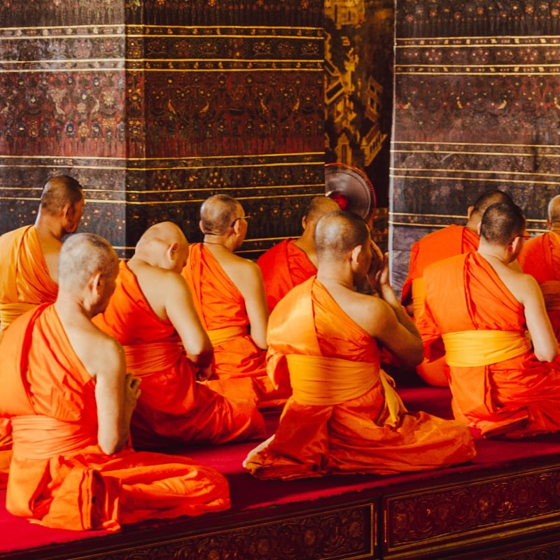 Join a chanting session with monks