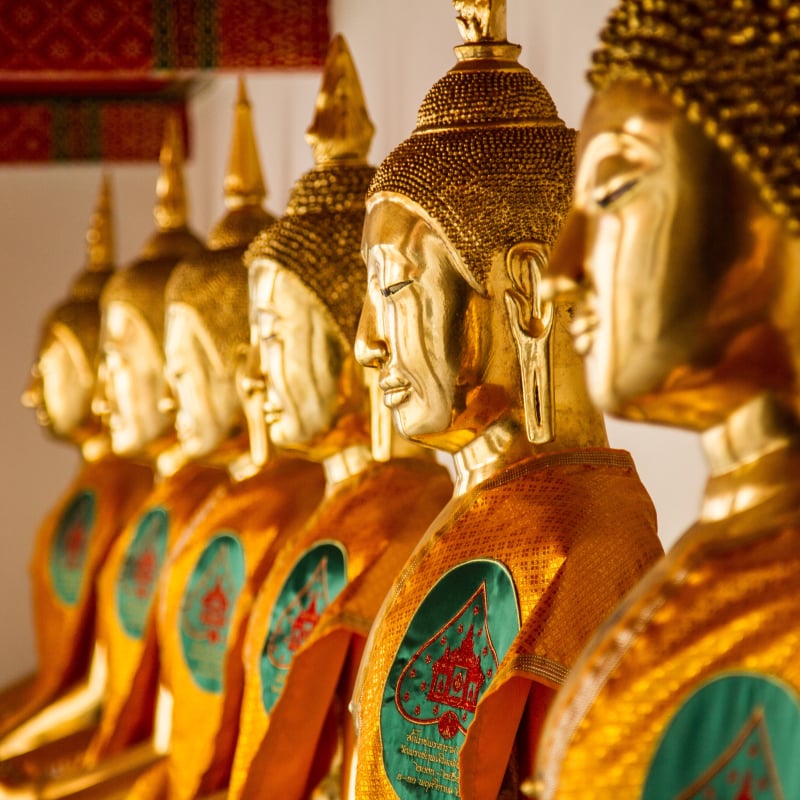 Visit the Buddhist temples of Ban Nam Khem